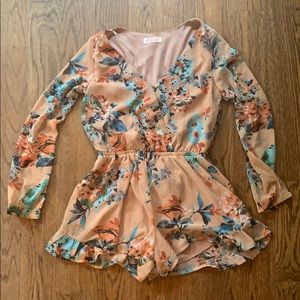 Blush Flower Romper